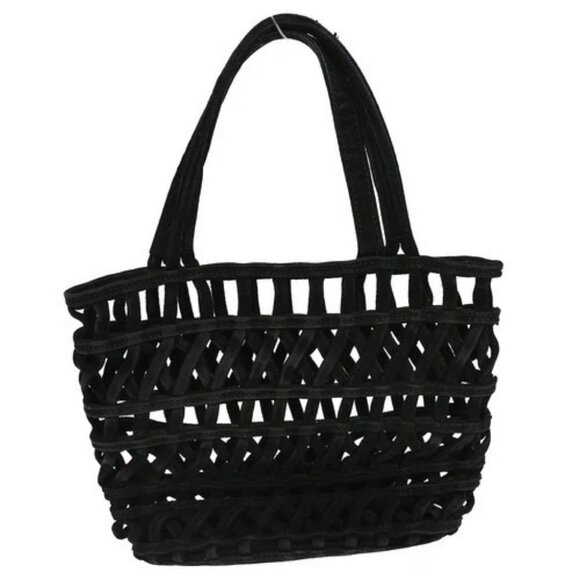 PRADA Handbags - PRADA BLACK SUEDE HANDBAG YQ02428 BNN09